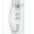 Душевая кабина Ido Showerama 10-5 Comfort (100х100) (профиль белый, прозрачное/матовое стекло)