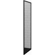 Боковая панель RGW Z-05 (32220590-14) 90х195, профиль черный, стекло прозрачное
