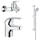 Комплект для ванны Grohe Euroeco (124428) 3 в 1