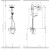 Душевая система Hansgrohe Crometta S 240 1jet Showerpipe (27269000) (240 мм)