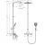 Душевая система Hansgrohe Raindance Select Showerpipe (27113400) (полка белое покрытие)