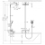 Душевая система Hansgrohe Raindance Select Showerpipe (27113400) (полка белое покрытие)