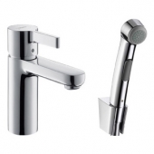 Смеситель Hansgrohe Metris S 31160000 для раковины с гигиеническим душем