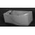 Акриловая ванна Aquanet Borneo 170x90 см R