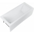 Акриловая ванна Aquanet Bright 170x70 с каркасом, белая