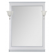 Зеркало Aquanet Валенса 80 белый краколет/серебро