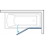 Шторка на ванну Koller Pool Waterfall Line QP95 R Chrome Clear