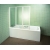 Шторка на ванну Ravak VS3 100 Transparent, профиль белый