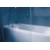 Шторка на ванну Ravak VS3 130 Transparent, профиль белый