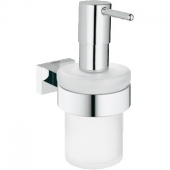 Дозатор для жидкого мыла Grohe Essentials Cube (40756001) с держателем