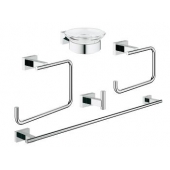 Набор аксессуаров для ванной комнаты Grohe Essentials Cube (40758001)