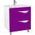 Мебель для ванной Bellezza Эйфория 60 фиолетовая 2 ящика