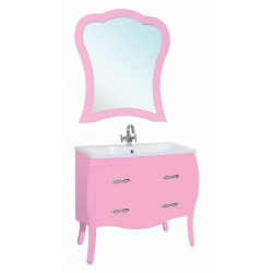 Мебель для ванной Bellezza Грация 100 розовая
