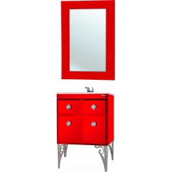 Мебель для ванной Bellezza Луссо 65 красная