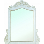 Зеркало Bellezza Аврора 115 белое патина золото