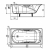 Чугунная ванна Сибирячка (150x75) с отверстиями под ручки