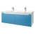 Dreja Мебель для ванной "Color 125" 2 ящика голубой глянец