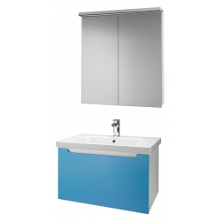 Dreja Мебель для ванной "Color 75" голубой глянец
