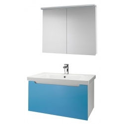 Dreja Мебель для ванной "Color 90" голубой глянец