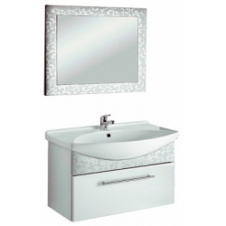 Dreja Мебель для ванной "Ornament 105" декор белый