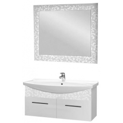 Dreja Мебель для ванной "Ornament 120" декор белый