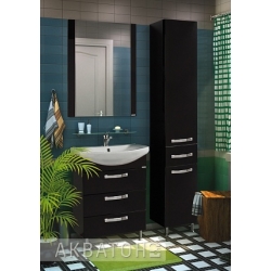 Мебель для ванной Акватон Ария Н 65 черный глянец