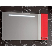 Зеркало-шкаф Акватон Диор 120 бело-бордовый
