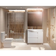 Мебель для ванной комнаты Belux Лира New 90 белая левая