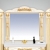 Misty Мебель для ванной Барокко 120 прямая, бежевая патина