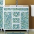 Misty Мебель для ванной Жемчужина 75 бело-голубая мозаика