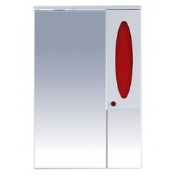 Misty Зеркальный шкаф Сидней 65 R красный