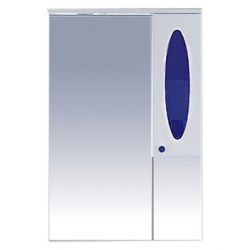 Misty Зеркальный шкаф Сидней 65 R синий