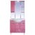 Misty Зеркальный шкаф Жасмин 75 L розовый, пленка