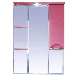 Misty Зеркальный шкаф Жасмин 75 R розовый, пленка