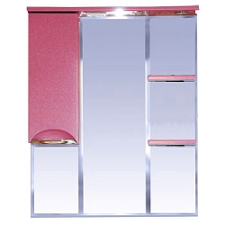 Misty Зеркальный шкаф Жасмин 85 L розовый, пленка