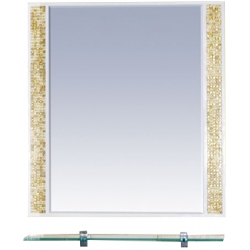 Misty Зеркало для ванной Морена 75 золотая мозаика