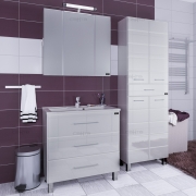 Мебель для ванной СанТа Омега 100 напольная с зеркалом Стандарт 100 свет