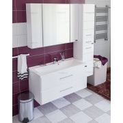 Мебель для ванной СанТа Омега 100 подвесная с зеркалом  Стандарт 100