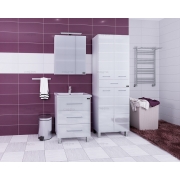 Мебель для ванной СанТа Омега 60 напольная с зеркалом Стандарт 60 свет