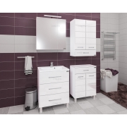 Мебель для ванной СанТа Омега 65 напольная с зеркалом Стандарт 70 свет