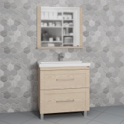 Мебель для ванной СанТа Венера 80 напольная, дуб бежевый