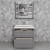 Мебель для ванной СанТа Венера 80 напольная, дуб серый